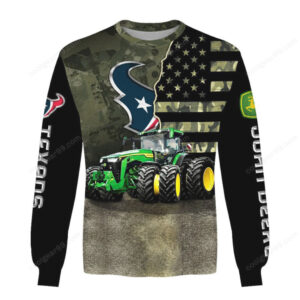 John Deere Houston Texans Camo Apparel Collection Hoodie