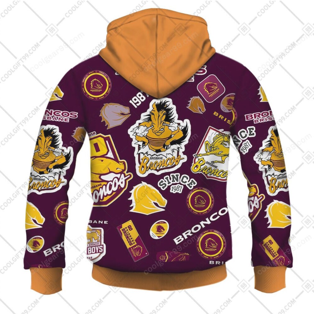 Official Brisbane Broncos Since 1987 Hoodie Official Brisbane Broncos Since 1987 Hoodie