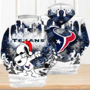Houston Texans Snoopy Dabbing Christmas Hoodie