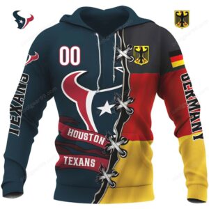 Houston Texans and Germany NFL Flag Hoodie