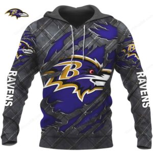 Aggressive Ravens Gear Custom Number ’00’ Hoodie Aggressive Ravens Gear Custom Number ’00’ Hoodie
