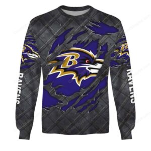 Aggressive Ravens Gear Custom Number '00' Hoodie