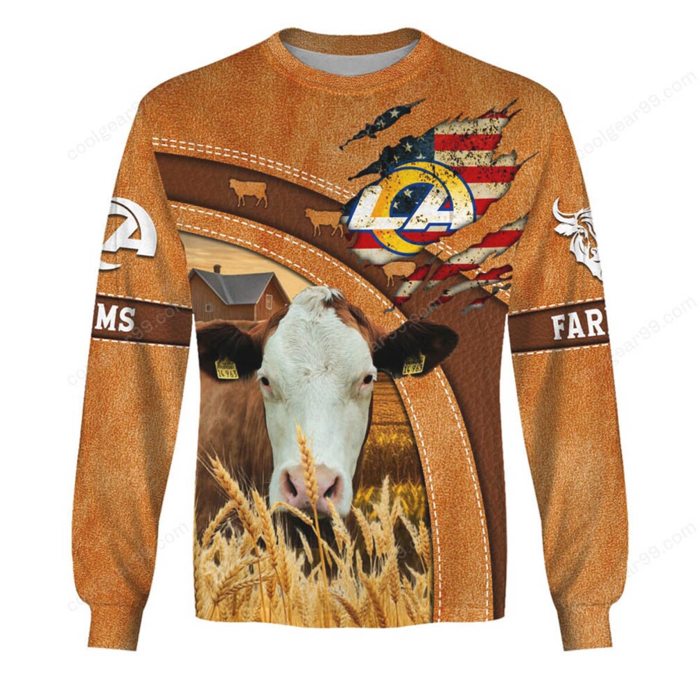 All Team NFL Los Angeles Rams Farmer Hoodie & T Shirt All Team NFL Los Angeles Rams Farmer Hoodie & T Shirt