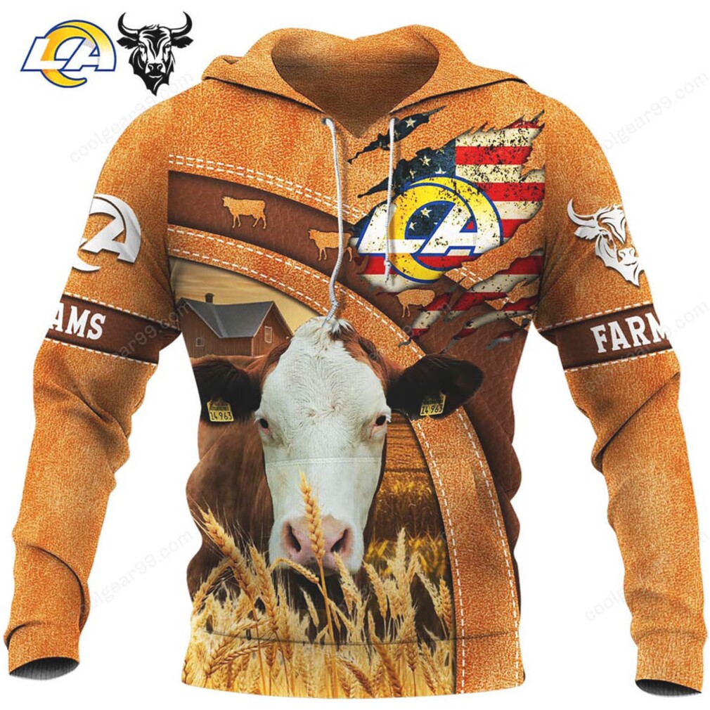 All Team NFL Los Angeles Rams Farmer Hoodie & T Shirt All Team NFL Los Angeles Rams Farmer Hoodie & T Shirt