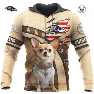 Baltimore Ravens ‘Chihuahua Pride’ Collection Hoddie Baltimore Ravens ‘Chihuahua Pride’ Collection Hoddie