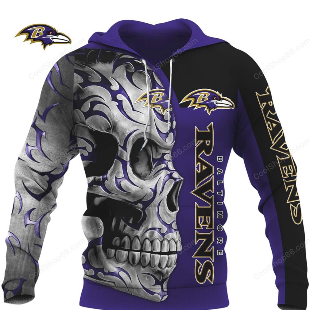 Baltimore Ravens 'Eternal Fan' Fear the Skull Hoodie Baltimore Ravens 'Eternal Fan' Fear the Skull Hoodie