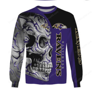 Baltimore Ravens 'Eternal Fan' Fear the Skull Hoodie