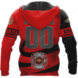 Baltimore Ravens Firefighter Blaze Line Hoodie