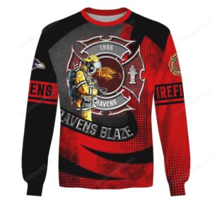 Baltimore Ravens Firefighter Blaze Line Hoodie