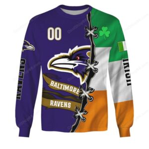 Baltimore Ravens Irish Pride Gear Hoddie