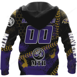 Baltimore Ravens MTB Performance Mountain Biking Gear Hoodie