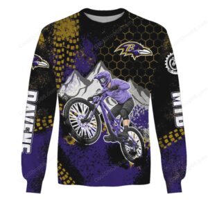 Baltimore Ravens MTB Performance Mountain Biking Gear Hoodie