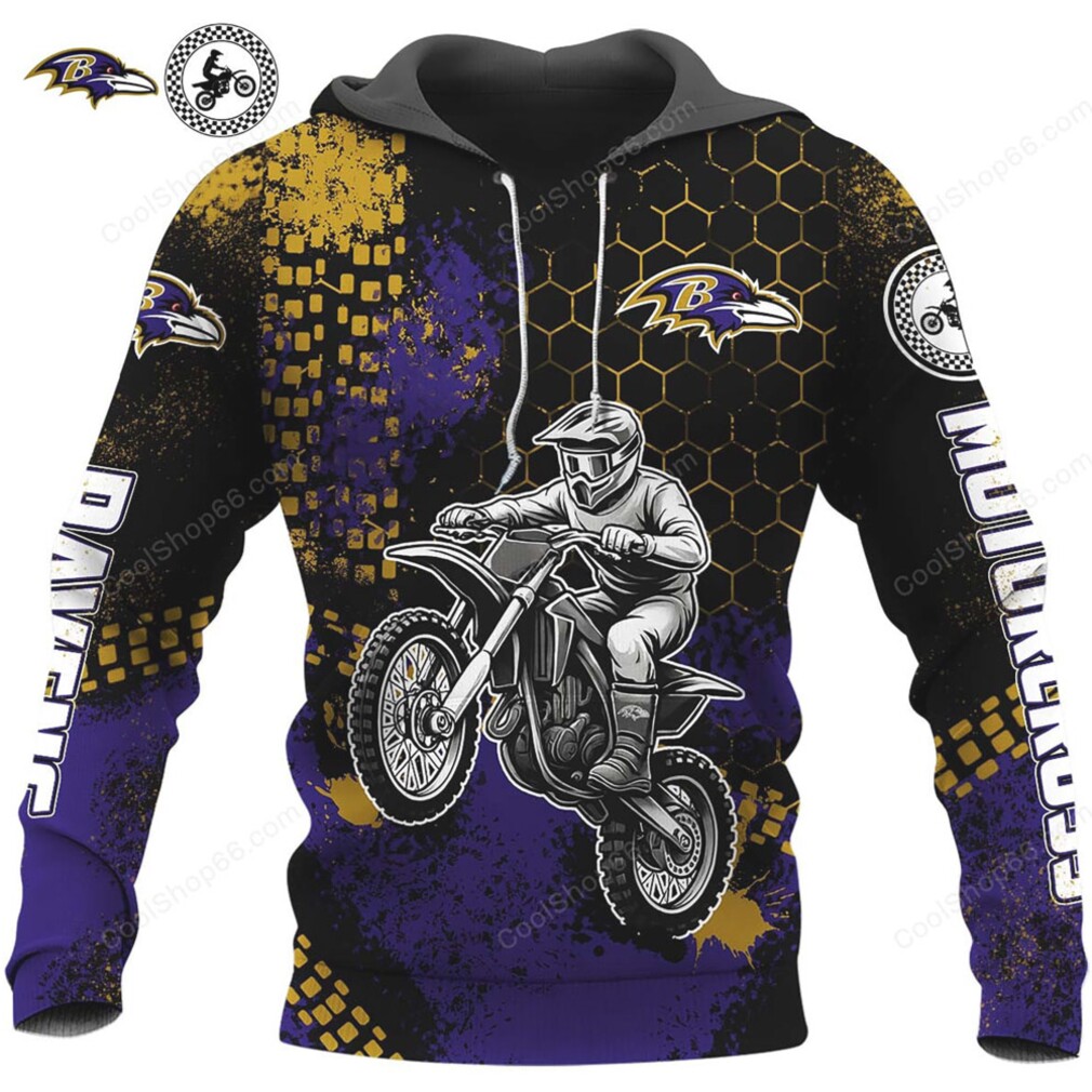Baltimore Ravens Motocross Hoodie Baltimore Ravens Motocross Hoodie