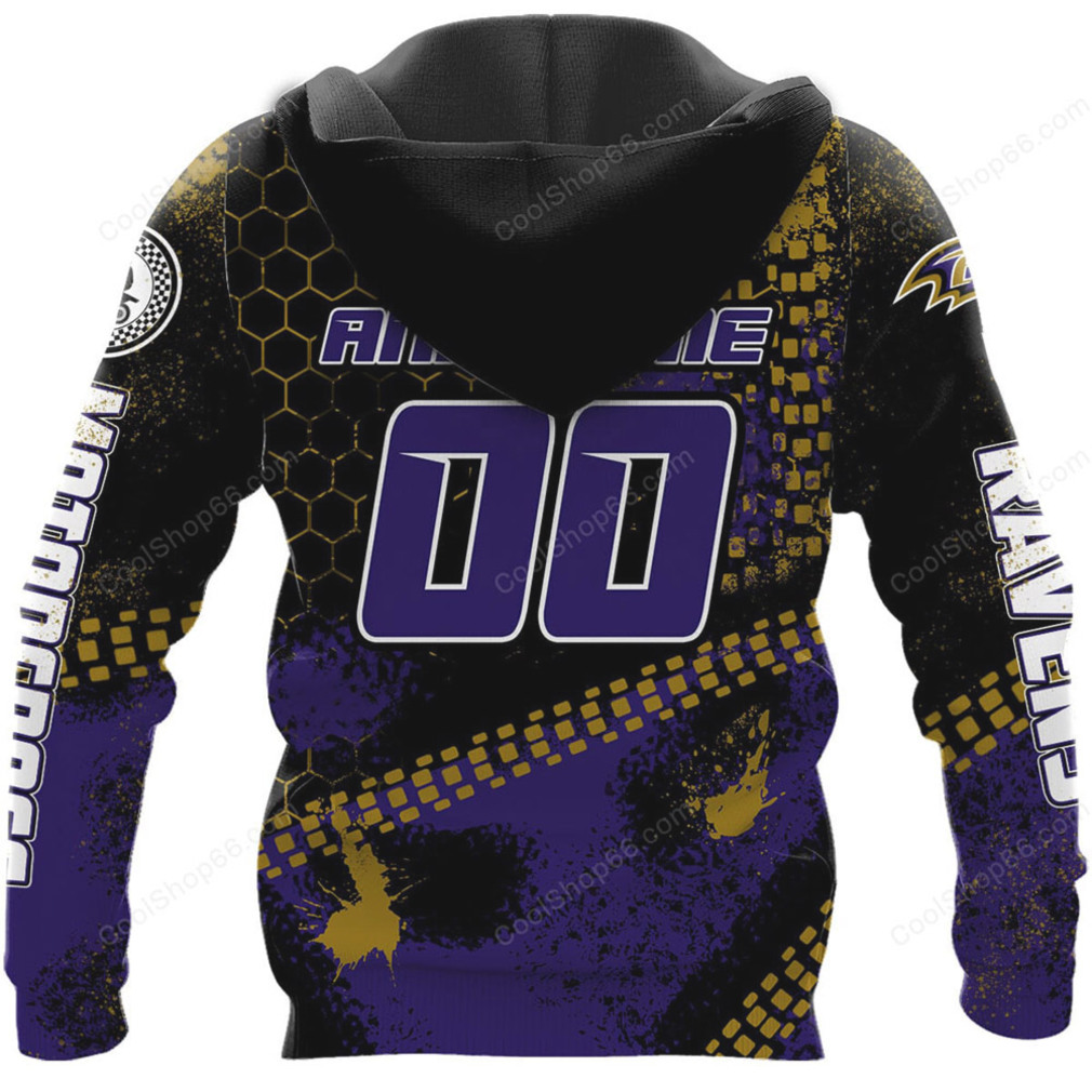Baltimore Ravens Motocross Hoodie Baltimore Ravens Motocross Hoodie