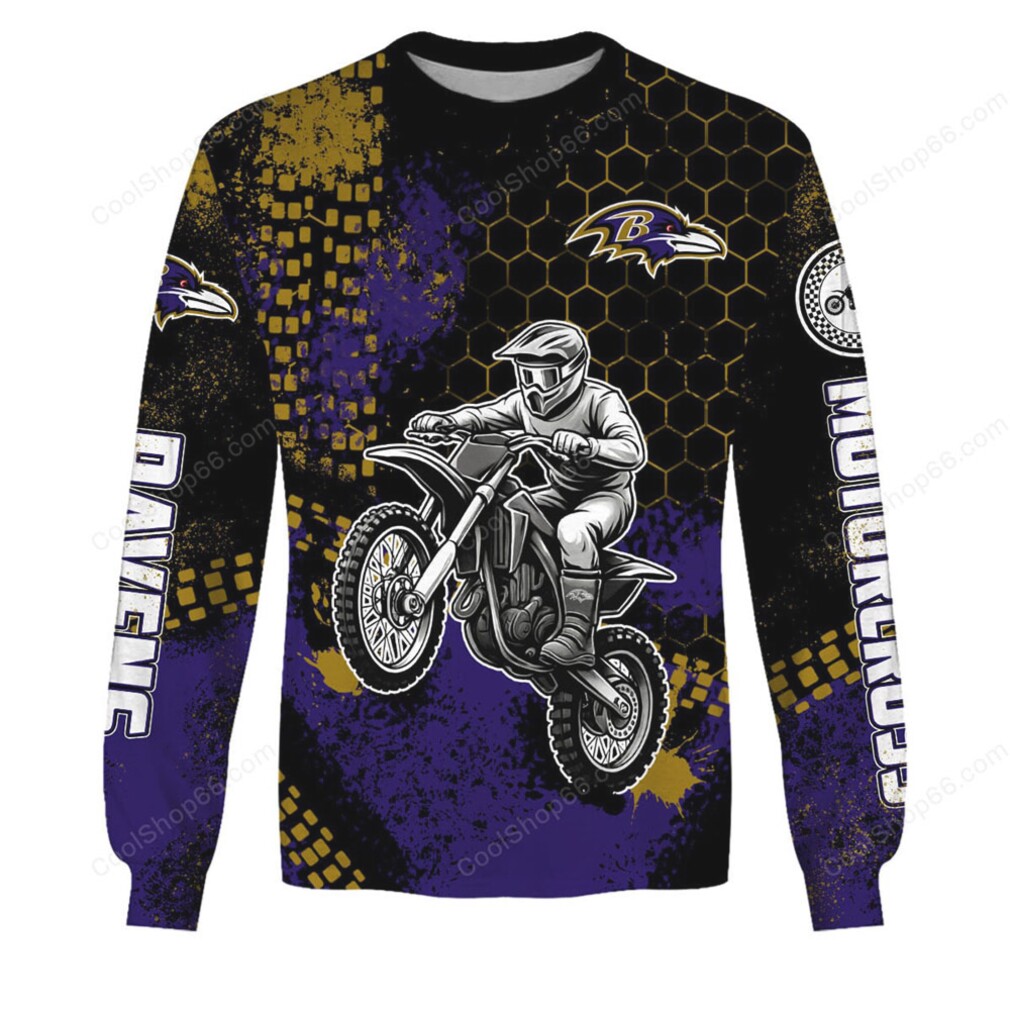 Baltimore Ravens Motocross Hoodie Baltimore Ravens Motocross Hoodie