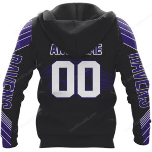 Baltimore Ravens White & Purple Halftime Hoddie