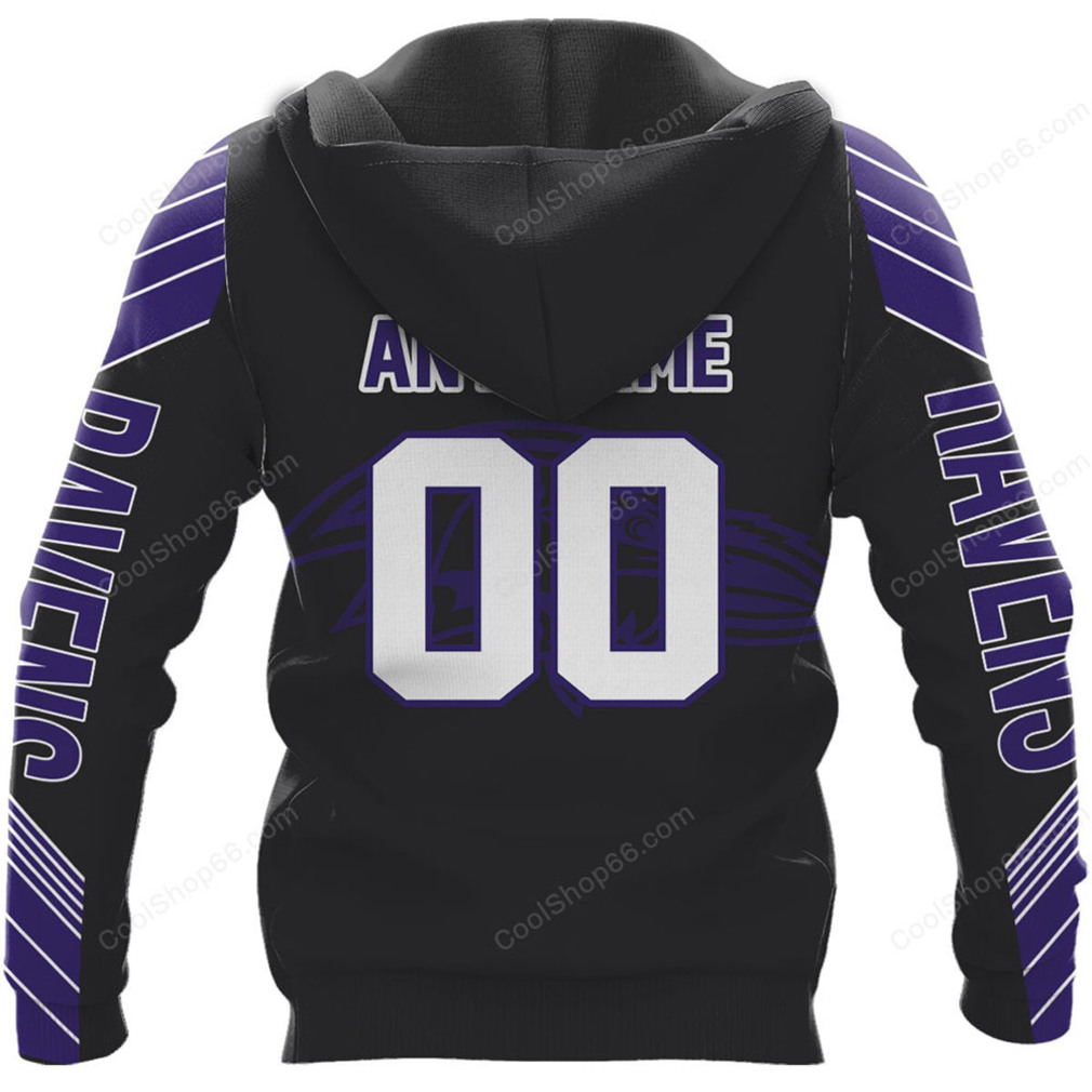 Baltimore Ravens White & Purple Halftime Hoddie Baltimore Ravens White & Purple Halftime Hoddie