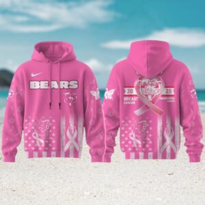 Bears Breast Cancer Awareness Month Pink Hoodie Bears Breast Cancer Awareness Month Pink Hoodie