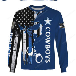 Blue Line Cowboys Honoring Law Enforcement Hoddie