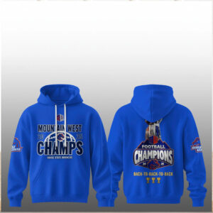 Boise State Broncos 2025 Mountain West Football Champions Hoodie