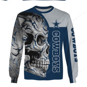 Bold Dallas Cowboys Skull Fanwear Collection Hoddie
