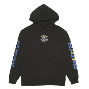 Born x Raised Black Los Angeles Rams Chrome Rocker Pullover Hoodie Born x Raised Black Los Angeles Rams Chrome Rocker Pullover Hoodie