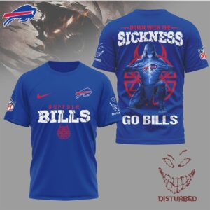 Buffalo Bills Disturbed Down with the Sickness T Shirt Buffalo Bills Disturbed Down with the Sickness T Shirt