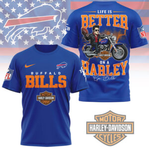 Buffalo Bills Harley Davidson Fan T Shirt