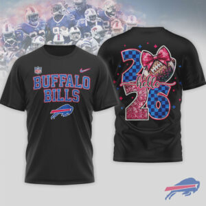 Buffalo Bills 'Hello 26' Glitter Fan Tee