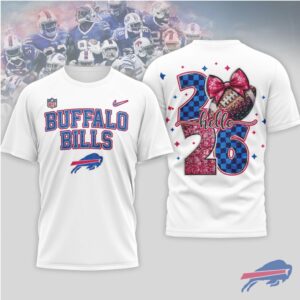 Buffalo Bills 'Hello 26' Glitter Fan Tee