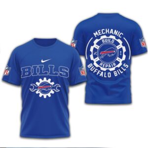 Buffalo Bills Mechanic Build & Repair T Shirt Buffalo Bills Mechanic Build & Repair T Shirt