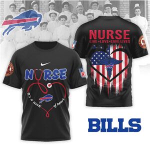 Buffalo Bills Nurse It's a Work of Heart T Shirt