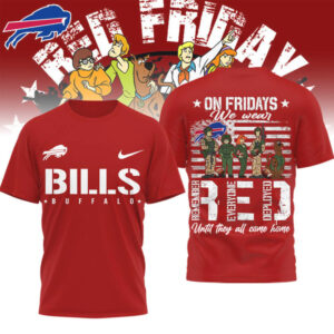 Buffalo Bills Red Friday Military Support T Shirt