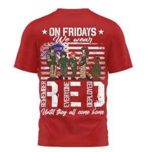 Buffalo Bills Red Friday Military Support T Shirt