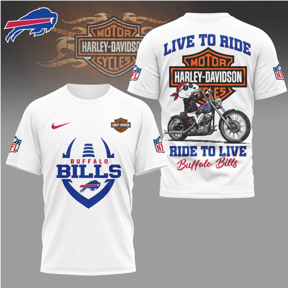Buffalo Bills x Harley Davidson ‘Live to Ride, Ride to Live’ T Shirt Buffalo Bills x Harley Davidson ‘Live to Ride, Ride to Live’ T Shirt