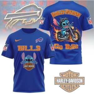 Buffalo Bills x Harley Davidson Stitch T Shirt Buffalo Bills x Harley Davidson Stitch T Shirt