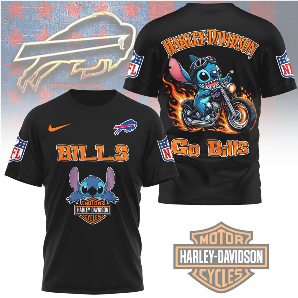 Buffalo Bills x Harley Davidson Stitch T Shirt Buffalo Bills x Harley Davidson Stitch T Shirt