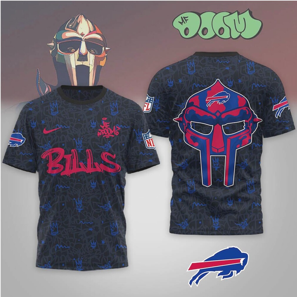 Buffalo Bills x MF DOOM Mask Crossover T Shirt Buffalo Bills x MF DOOM Mask Crossover T Shirt