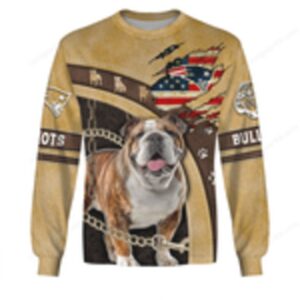 Bulldog Patriots 3D All Over Print Hoodie