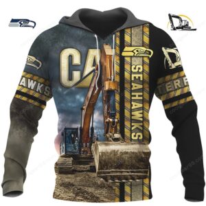 Caterpillar CAT Heavy Equipment 3D Printed Hoodie Caterpillar CAT Heavy Equipment 3D Printed Hoodie