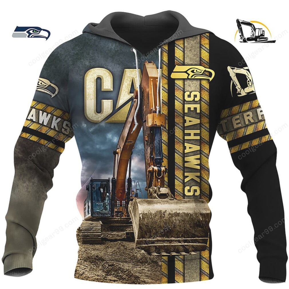 Caterpillar CAT Heavy Equipment 3D Printed Hoodie Caterpillar CAT Heavy Equipment 3D Printed Hoodie