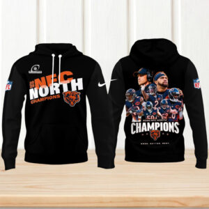 Chicago Bears 2025 NFC North Champions Playoff Hoodie
