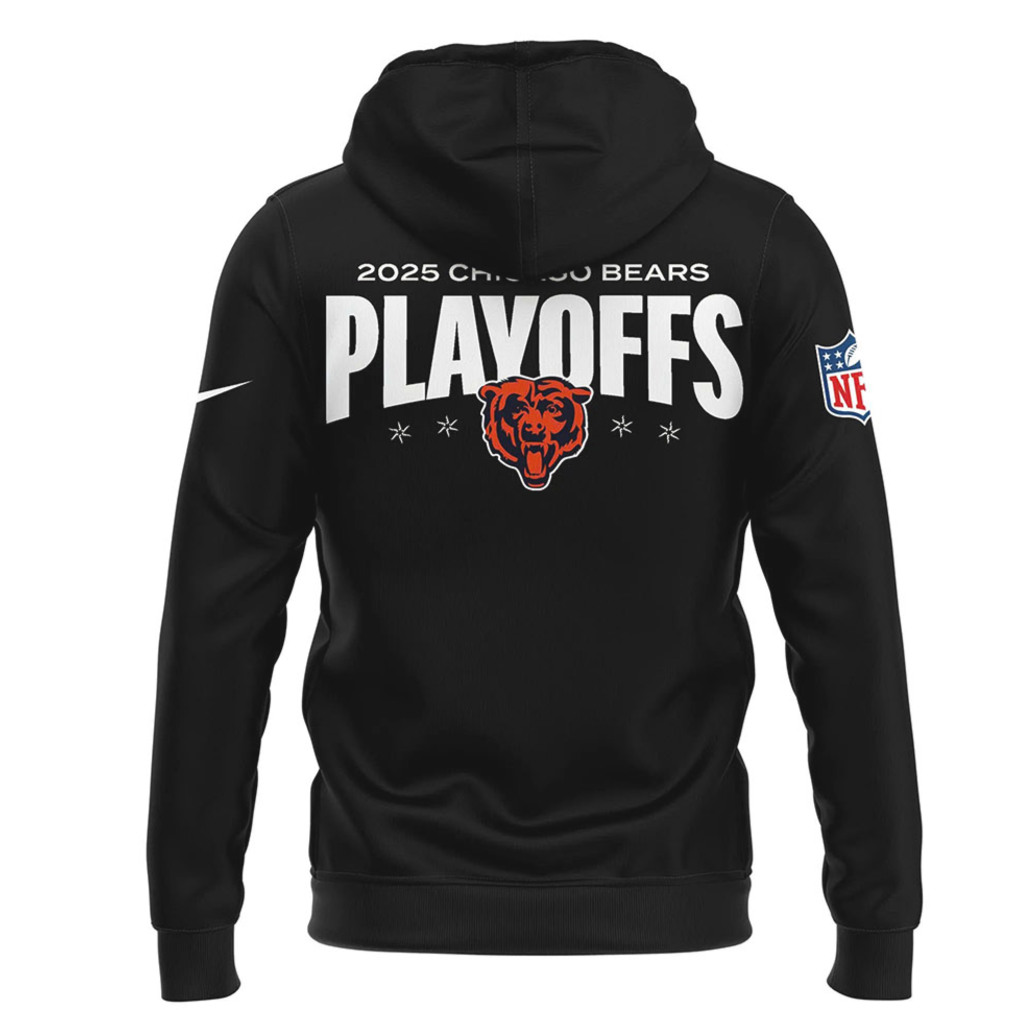 Chicago Bears 2025 NFL Playoffs Ready Hoodie Chicago Bears 2025 NFL Playoffs Ready Hoodie