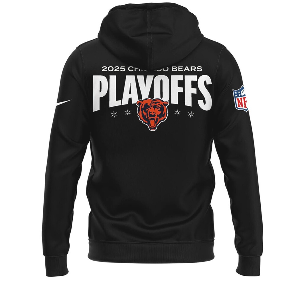 Chicago Bears 2025 NFL Playoffs Ready Hoodie Chicago Bears 2025 NFL Playoffs Ready Hoodie