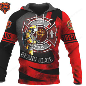 Chicago Bears Firefighter Blaze Line NFL Bears Hoodie Chicago Bears Firefighter Blaze Line NFL Bears Hoodie