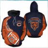 Chicago Bears Brian Urlacher 54 Signature Fan Hoodie Chicago Bears Brian Urlacher 54 Signature Fan Hoodie