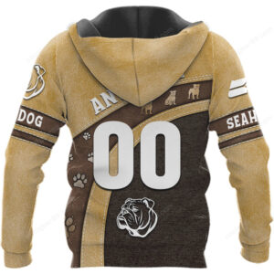 Custom Bulldog AWKS BULL DOG Seahawks Jersey Style Shirt