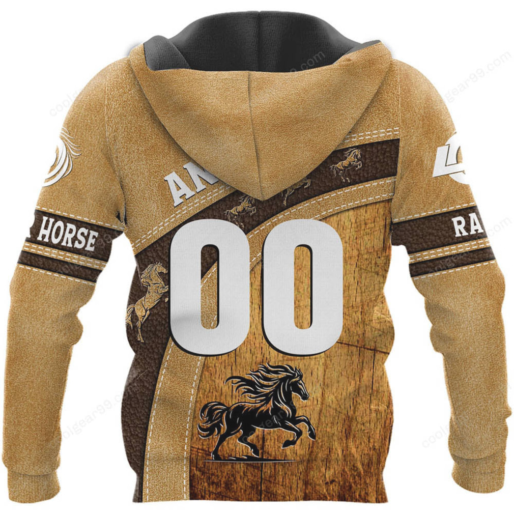Custom Los Angeles Rams Quarter Horse Racing Team 00 3D Hoodie Custom Los Angeles Rams Quarter Horse Racing Team 00 3D Hoodie