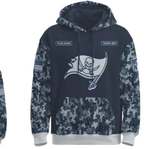 Custom US Navy 250th Birthday Celebration Tampa Bay Buccaneers Hoodie