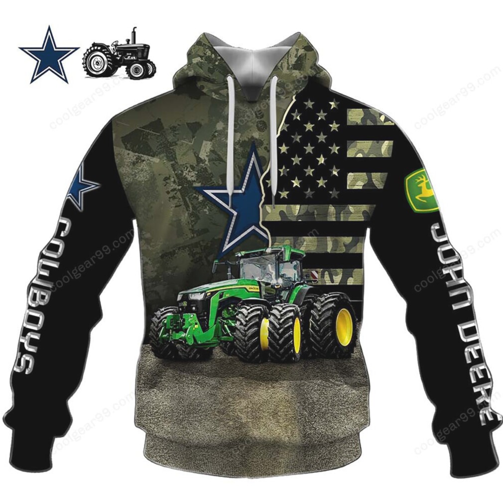 Customizable Dallas Cowboys John Deere Camo Hoodie Customizable Dallas Cowboys John Deere Camo Hoodie